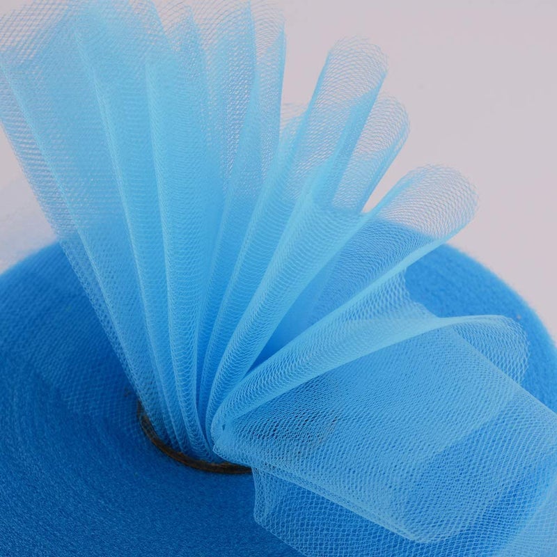 Miegecha Tulle Rolls 6  by 100 Yards (300 feet) Tulle Roll Spool Fabric for DIY Tutu Skirts Wedding Baby Shower Crafts Decorations Party Supplies (Light Blue) - Image 4